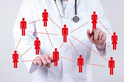 Foto: Arzt Netzwerk abstrakt